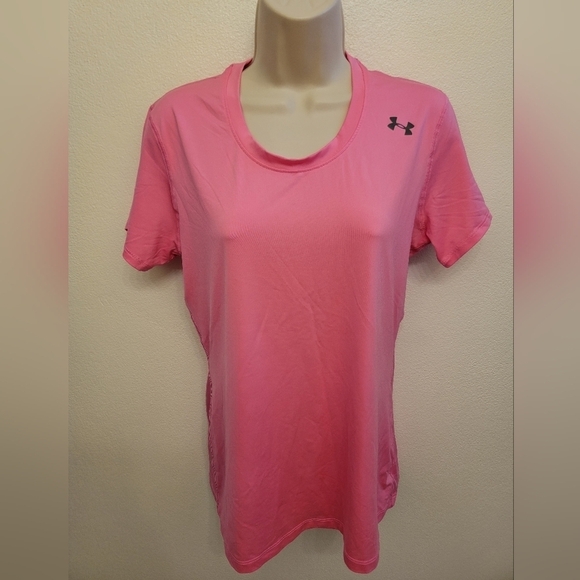 EUC Under Armour Ladies Fitted Heat Gear Short Sleeve T-Shirt - Picture 1 of 2